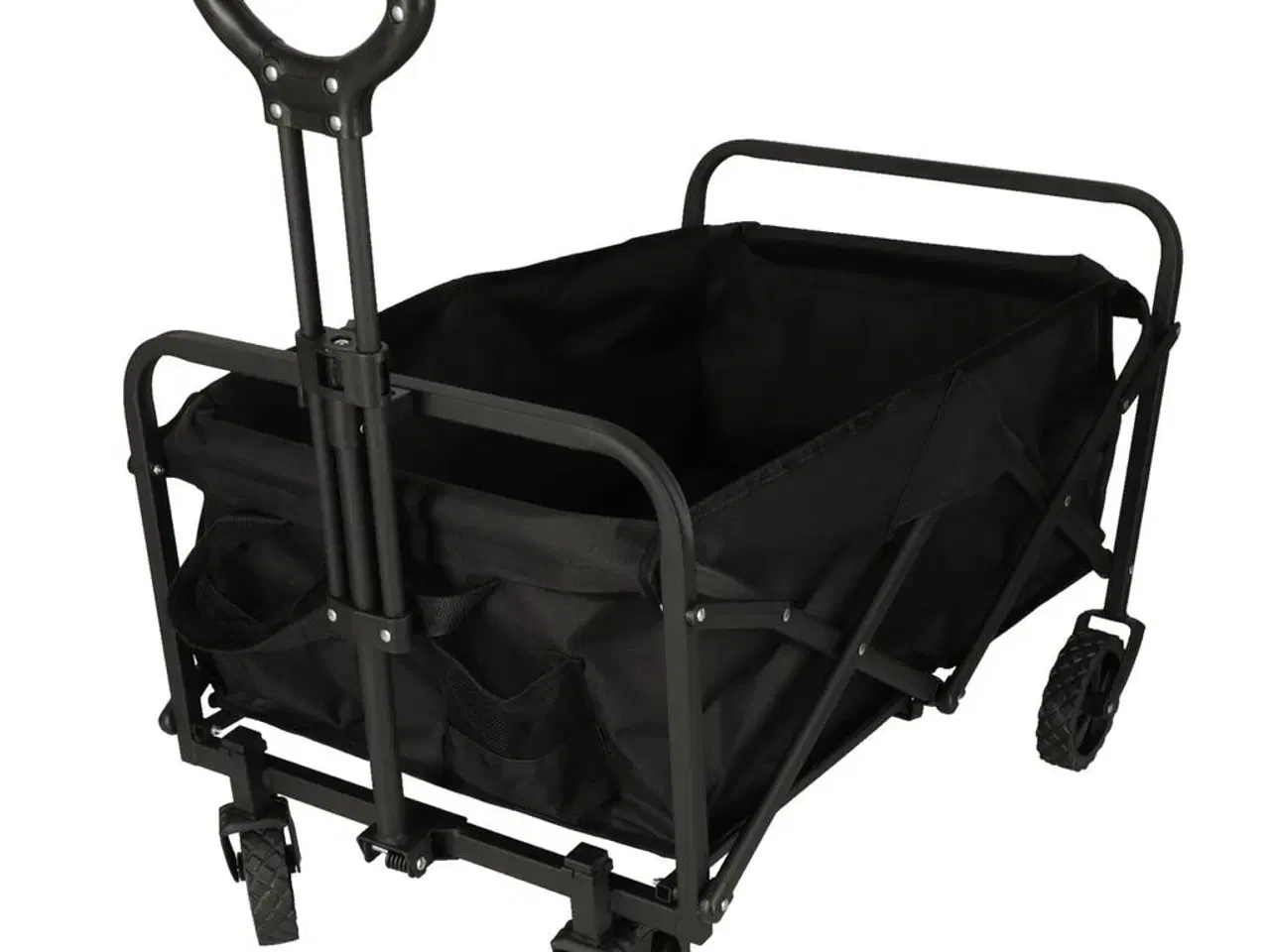 Billede 7 - Sammenklappelig transportvogn 100 l – 360° forhjul og teleskophåndtag, sort