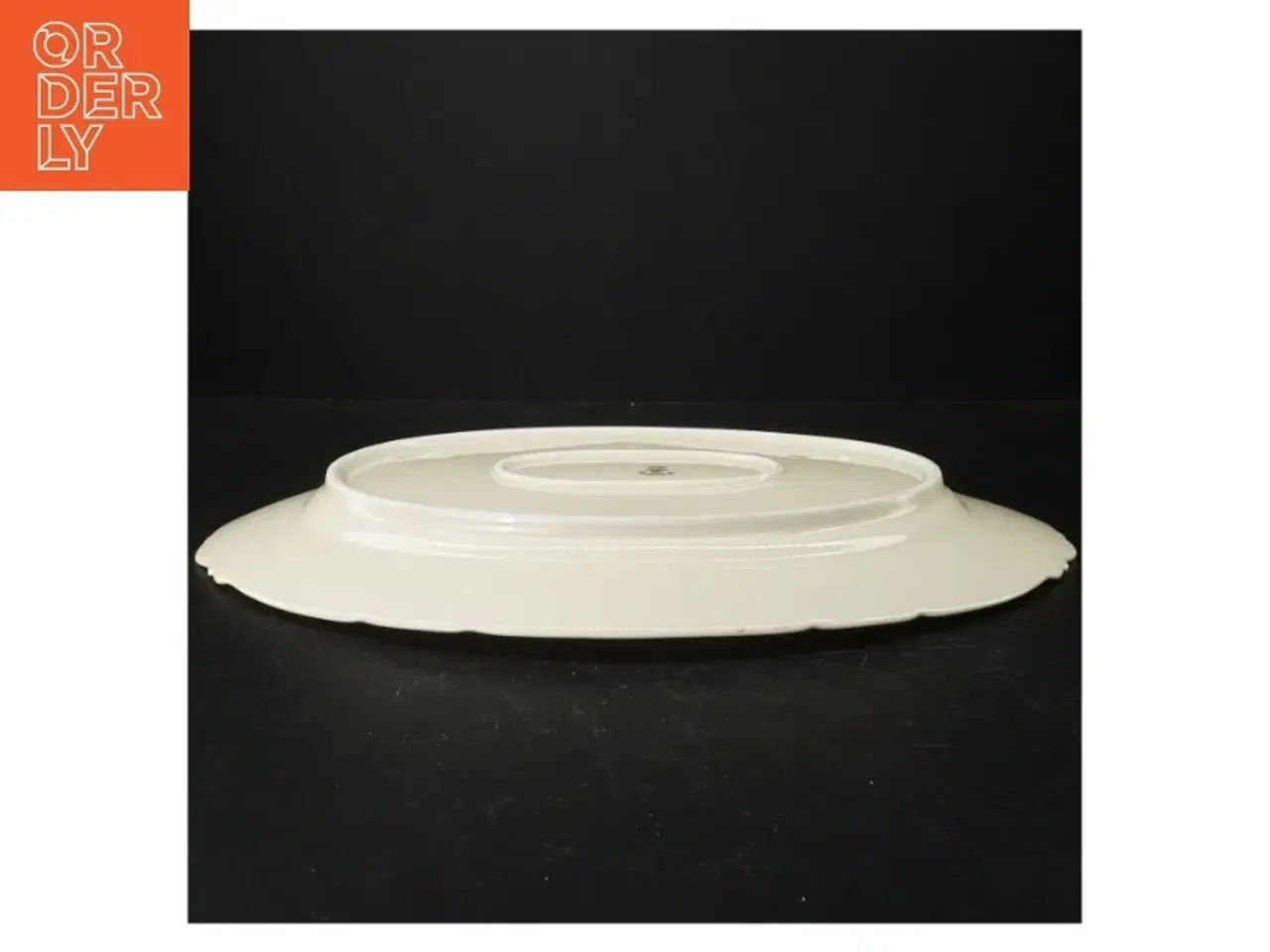 Billede 3 - Hvidt ovalt serveringsfad fra KPM (str. 40 x 29 cm)