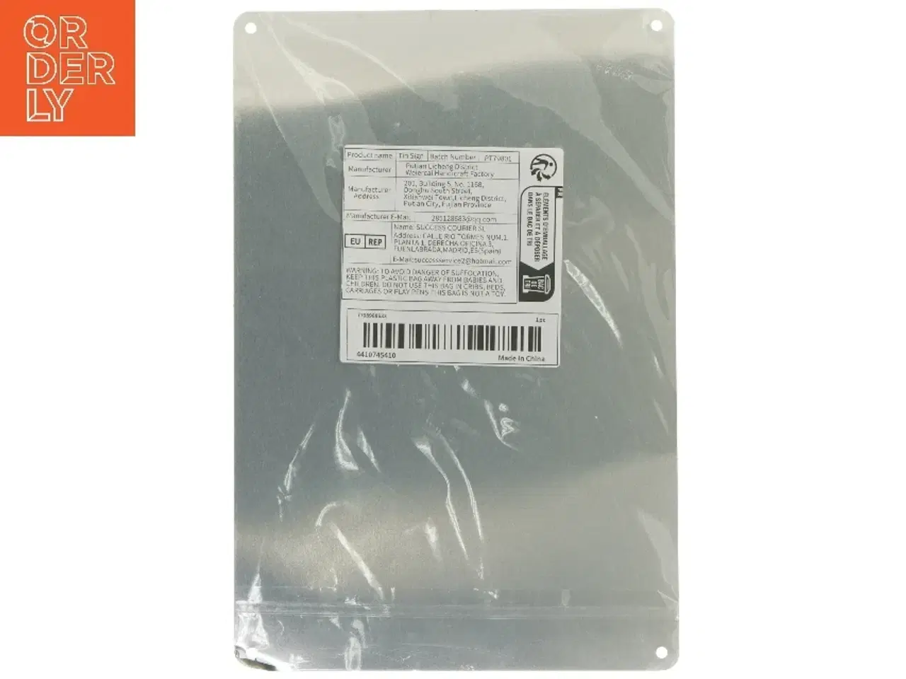 Billede 2 - Metal skilt med croissant motiv (str. 30x20 cm)