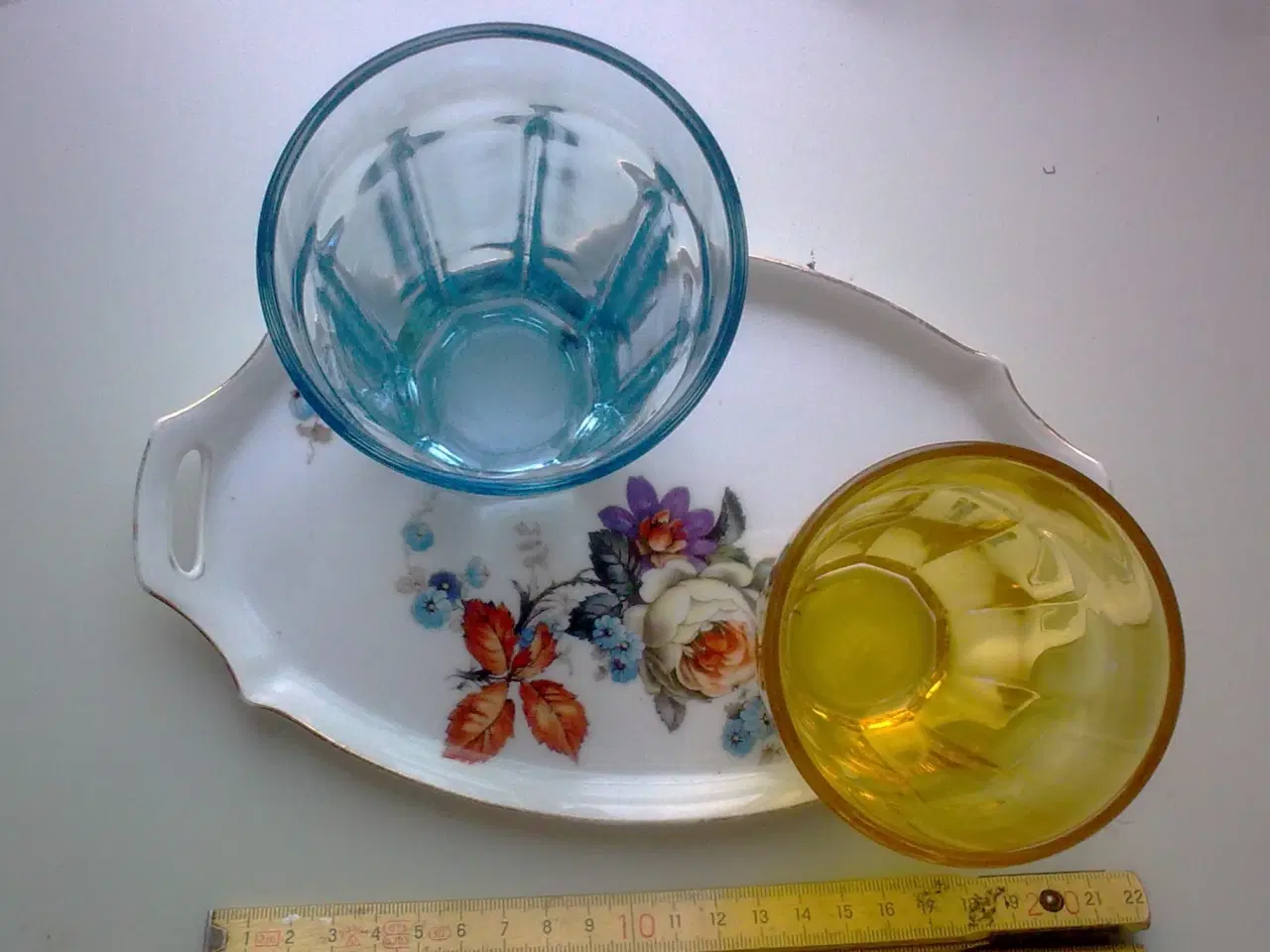 Billede 2 - Where have all the flowers gone FARVET GLAS