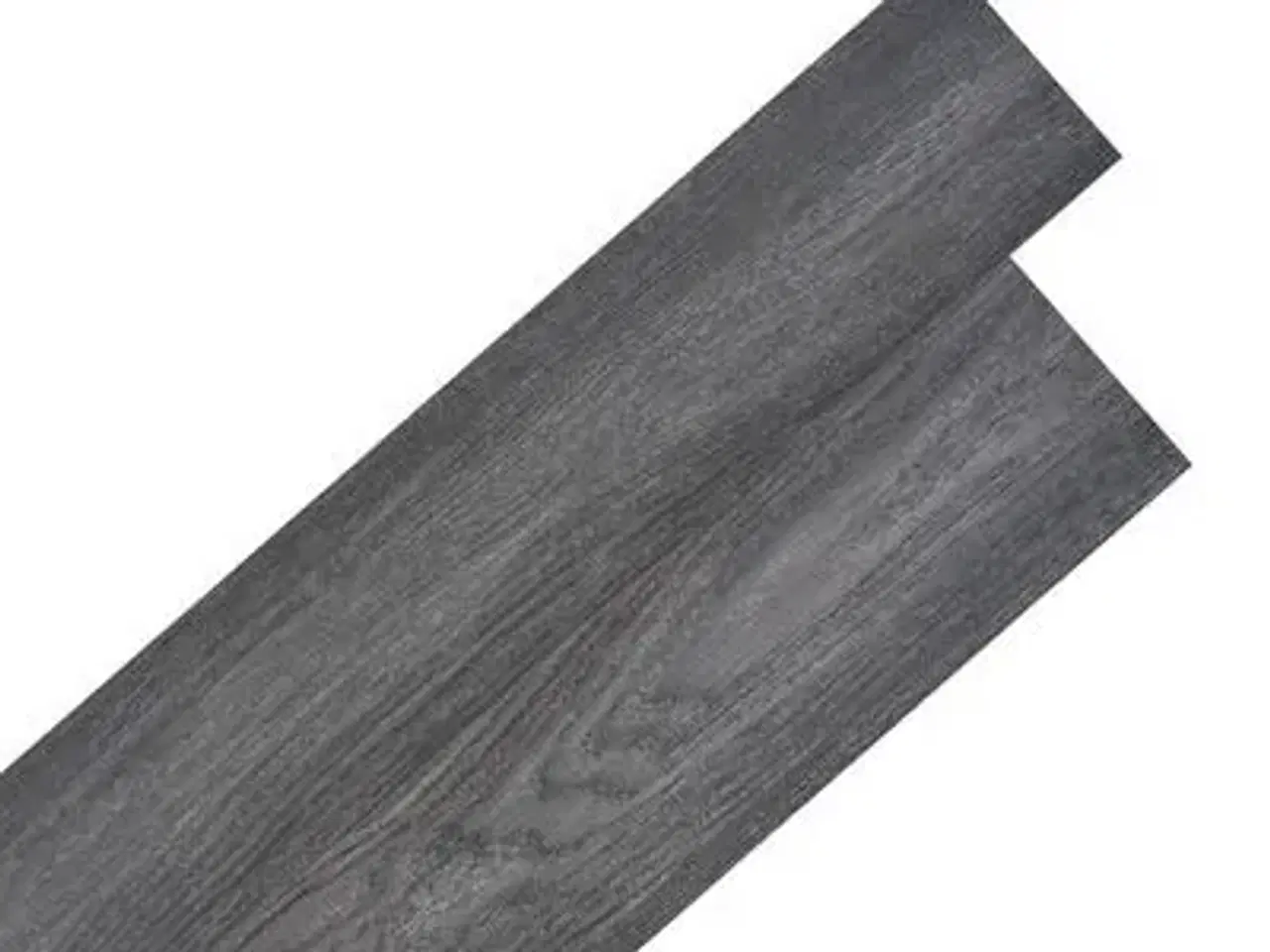 Billede 1 - vidaXL selvklæbende PVC-gulvplanker sort og hvid