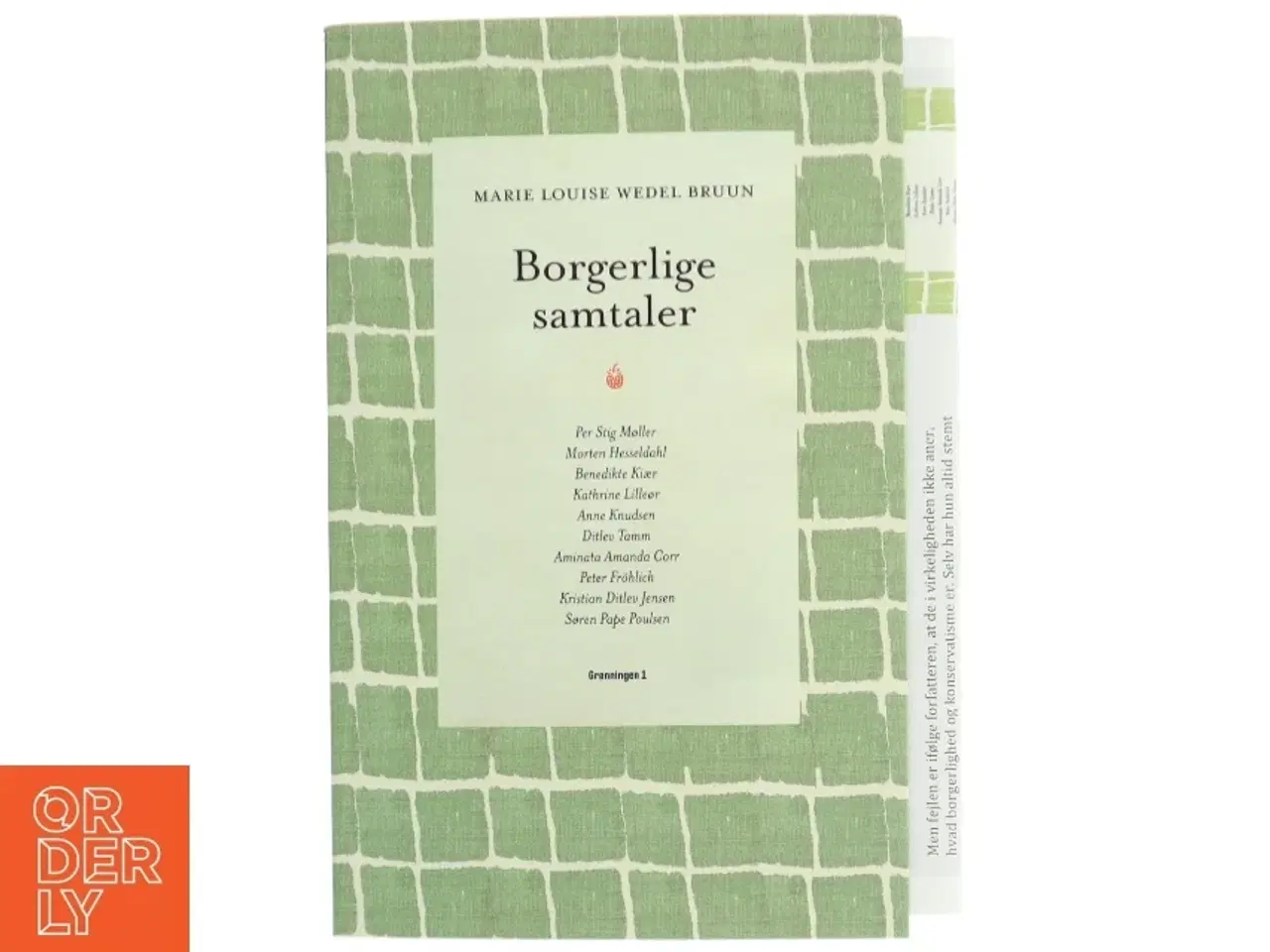 Billede 1 - Borgerlige samtaler af Marie Louise Wedel Bruun (Bog)