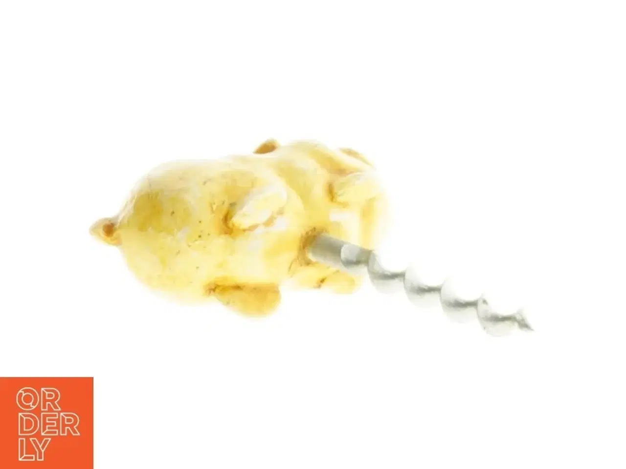 Billede 1 - Vinoptrækker med bulldog hundefigur (str. 9 x 6 cm)