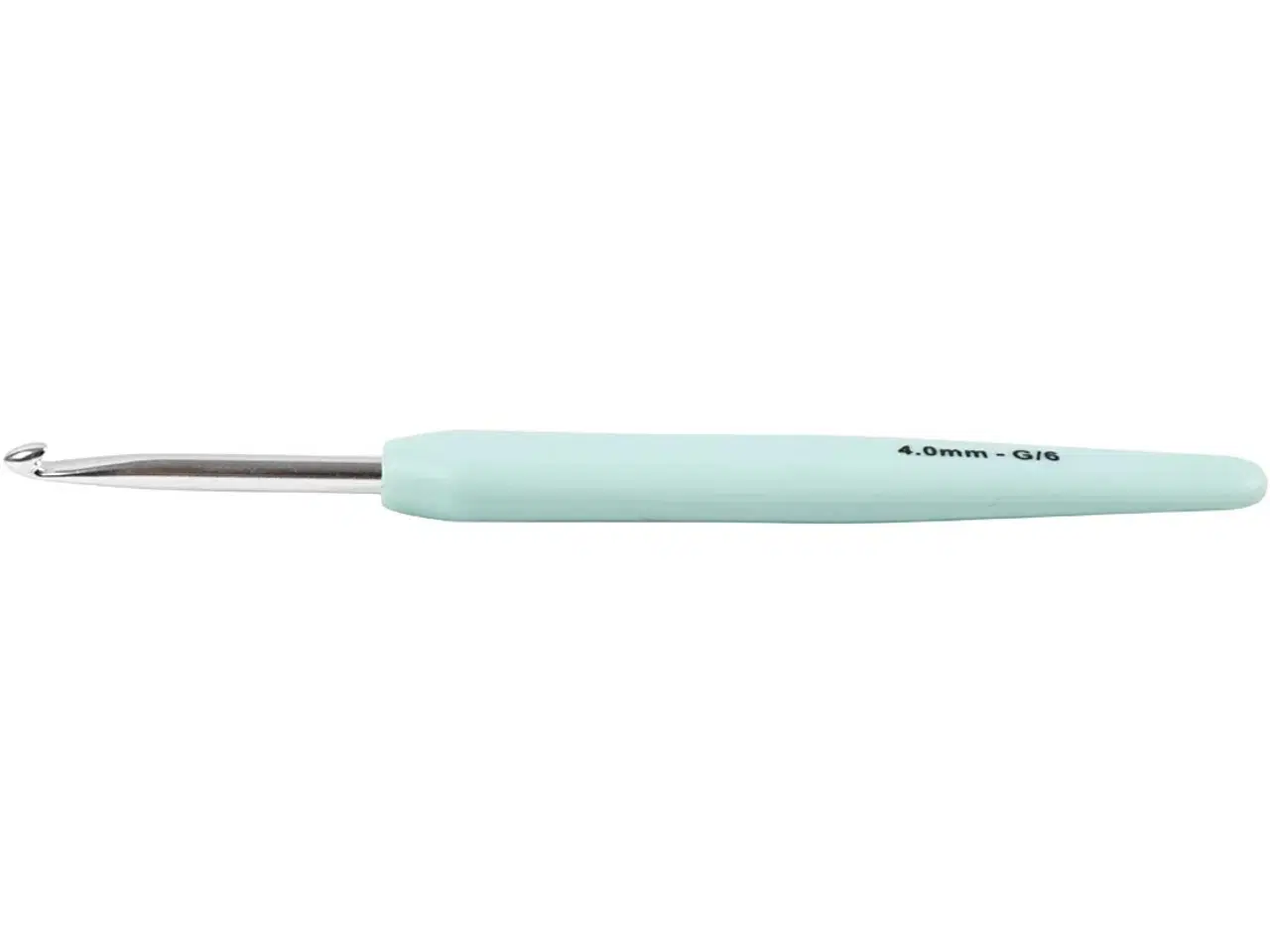 Billede 1 - Hæklenål, 4, L: 13,3 cm, str. 4 mm, pastelgrøn, 1 stk.