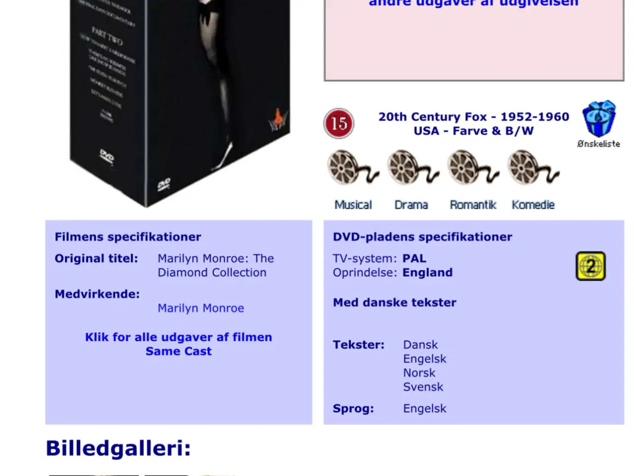 Billede 8 - Marilyn Monroe: The Diamond Collection