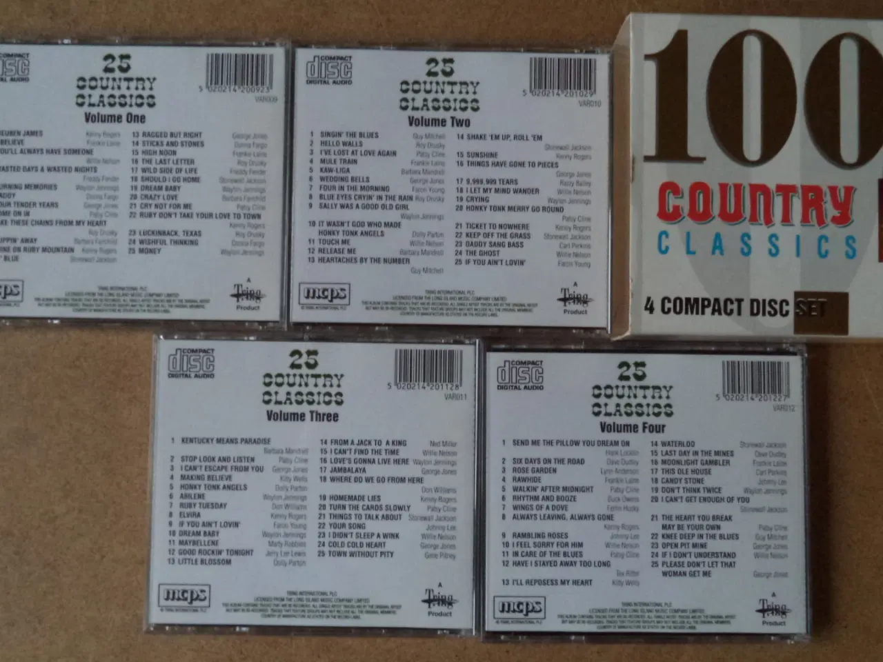 Billede 1 - Opsamling ** 100 Country Classics (4-CD-set)      