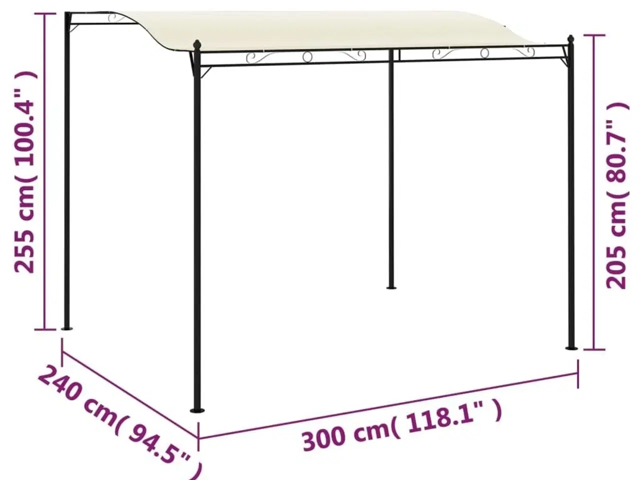 Billede 6 - Pavillon i stof cremehvid