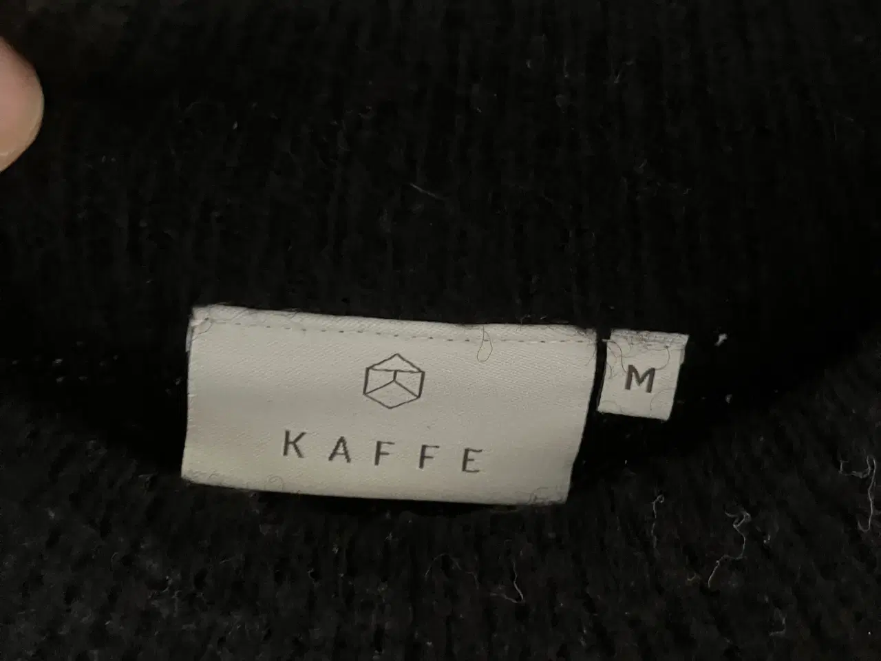 Billede 2 - KAFFE sort ulden lang bluse/tunika, str. M. 