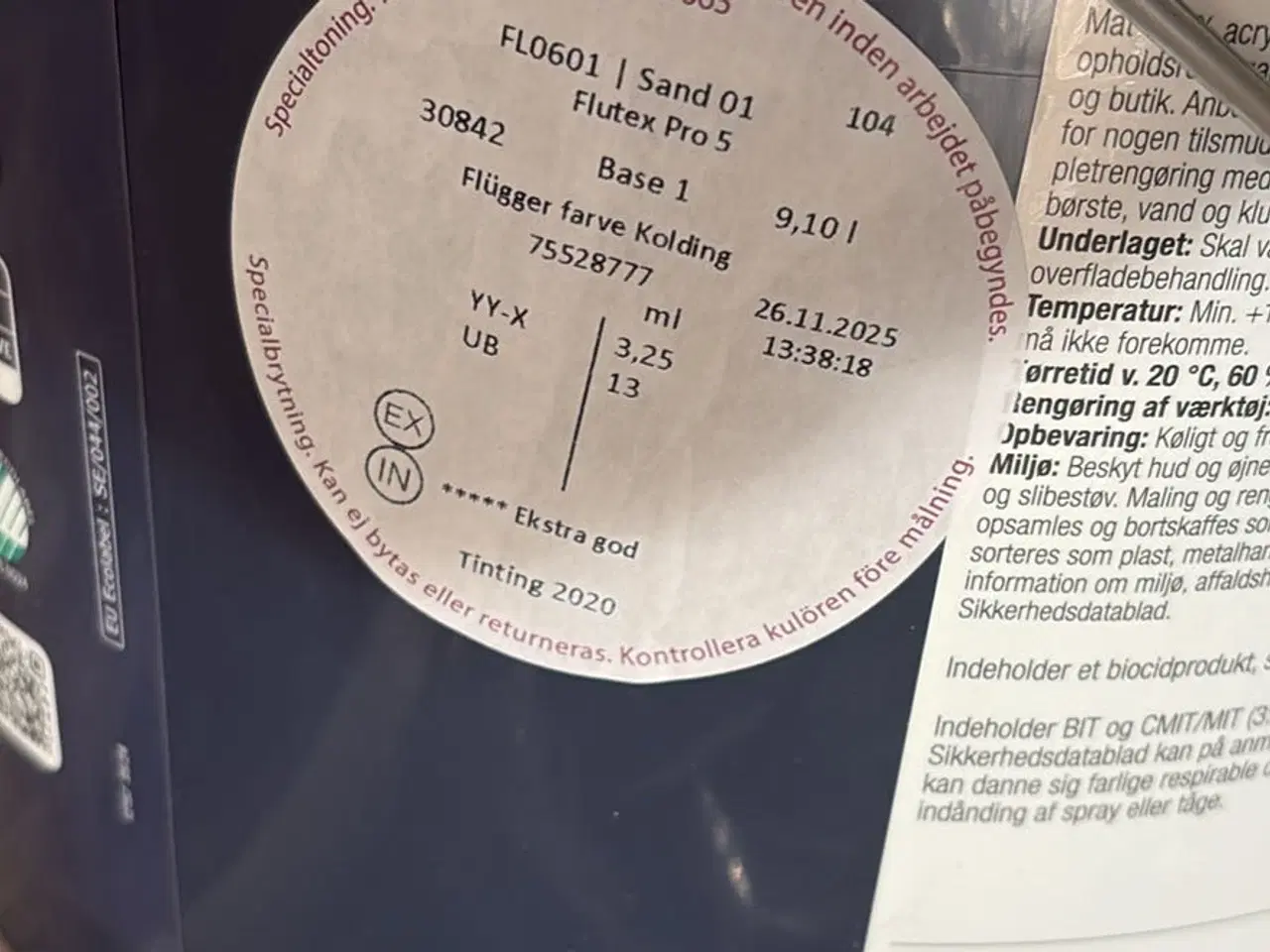 Billede 2 - 10 liter maling i farven sand01 glans 5