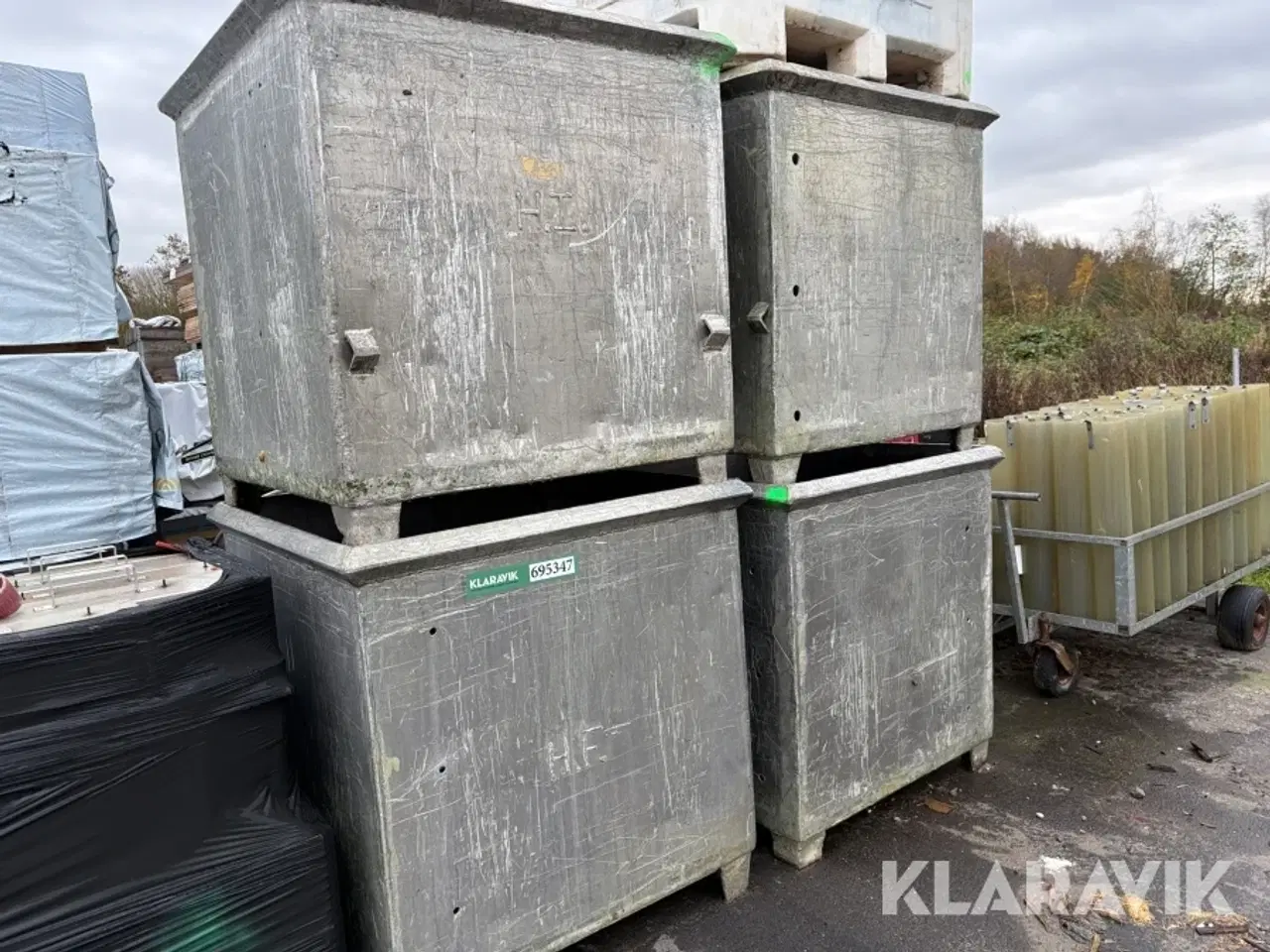 Billede 1 - Stål pallekasser HF Rustfri 4 styk