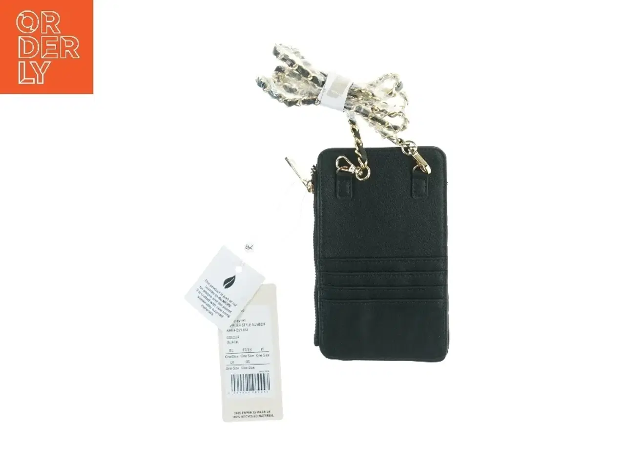 Billede 2 - Sort læderpung med kæde fra Anna Field (str. 17 x 11 cm)