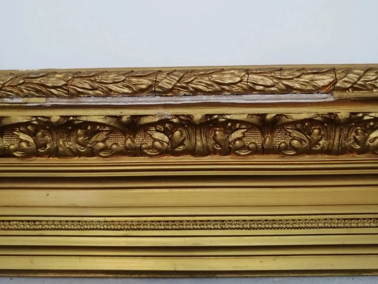 Billede 5 - Stort og elegant vintage-maleri med smuk, detaljer