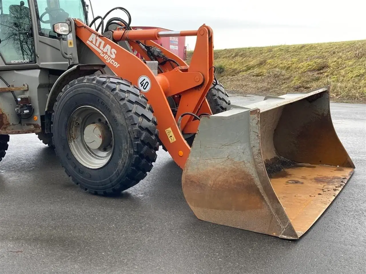 Billede 8 - Atlas 105E Weycor Hutigkobling på hydraulikudtag Centralsmøring