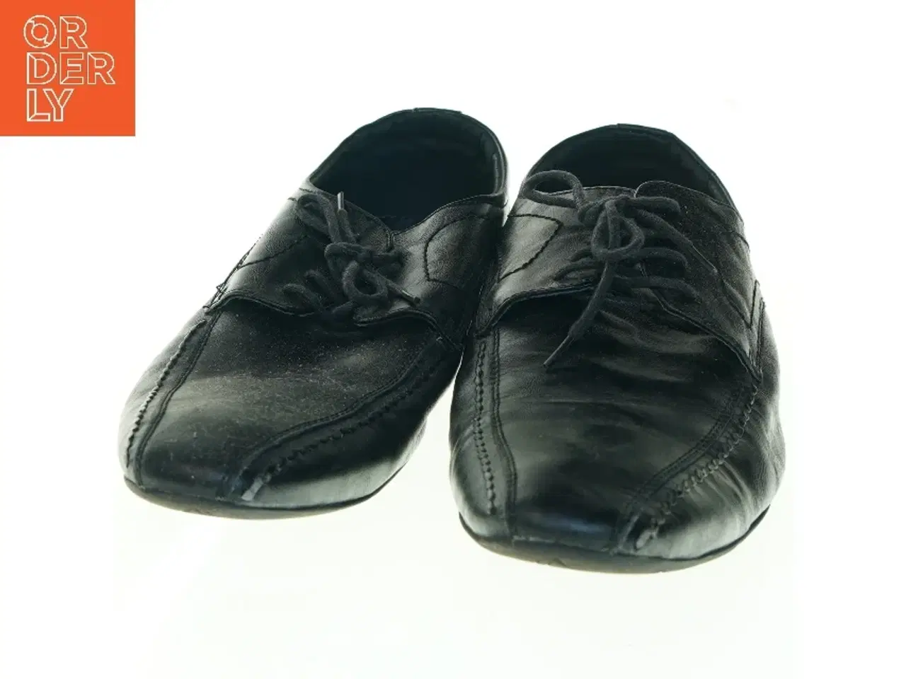 Billede 3 - Sorte lædersko til mænd fra Sams (str. 44)