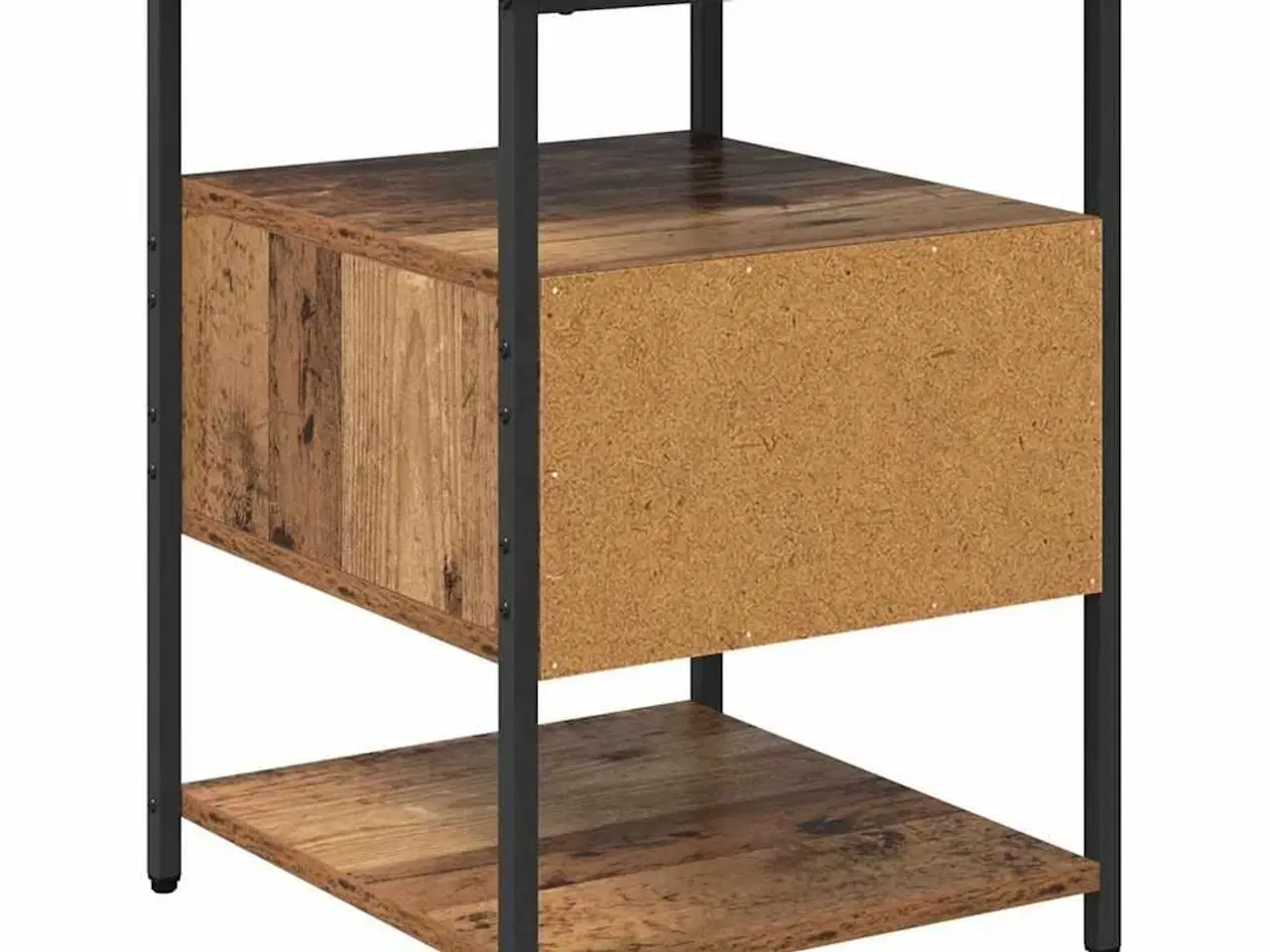 Billede 8 - Natskab med skuffe Gammelt træ 40 x 42 x 56 cm Konstrueret træ