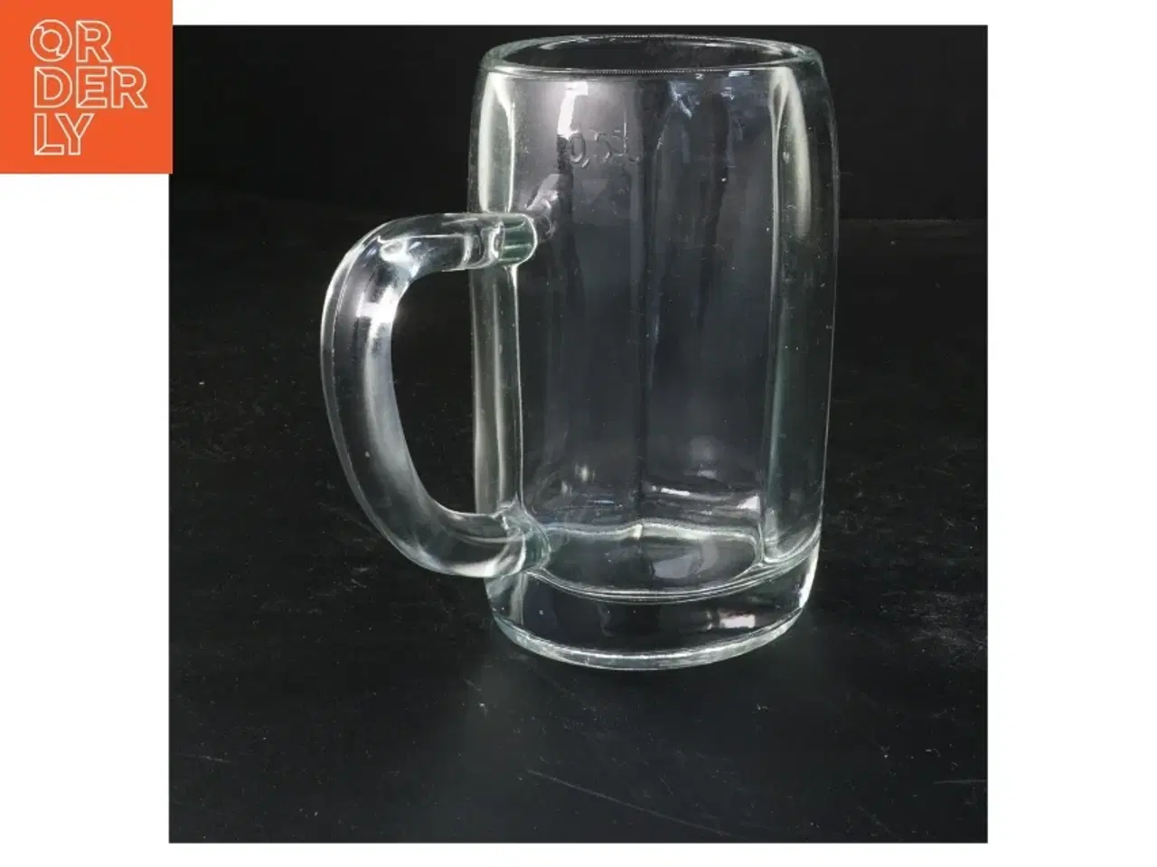 Billede 2 - Glas ølkrus 0,5 l (str. 14 cm x 8 ø cm)