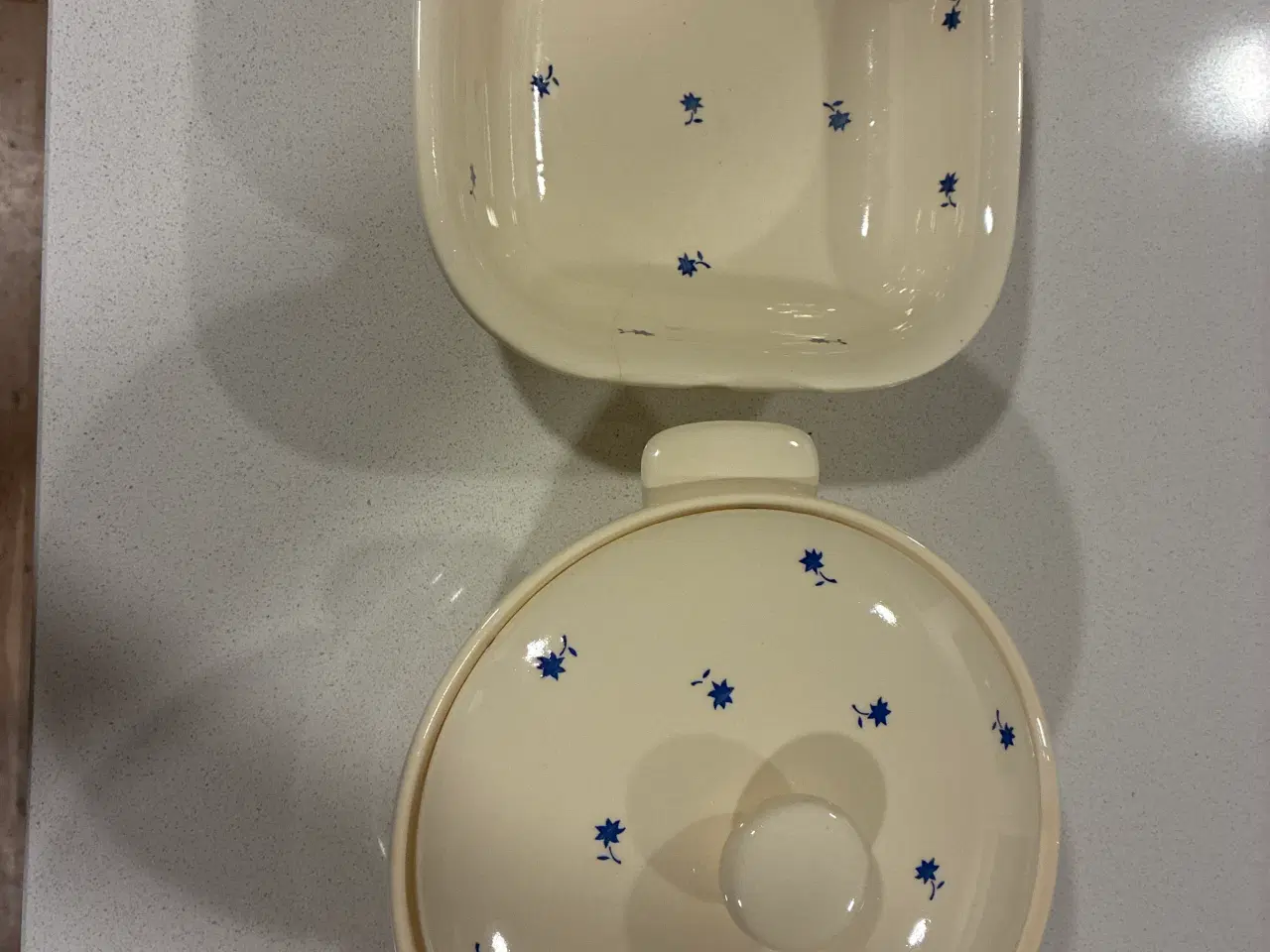 Billede 1 - Tysk Vintage, kartoffelfad med låg og fad