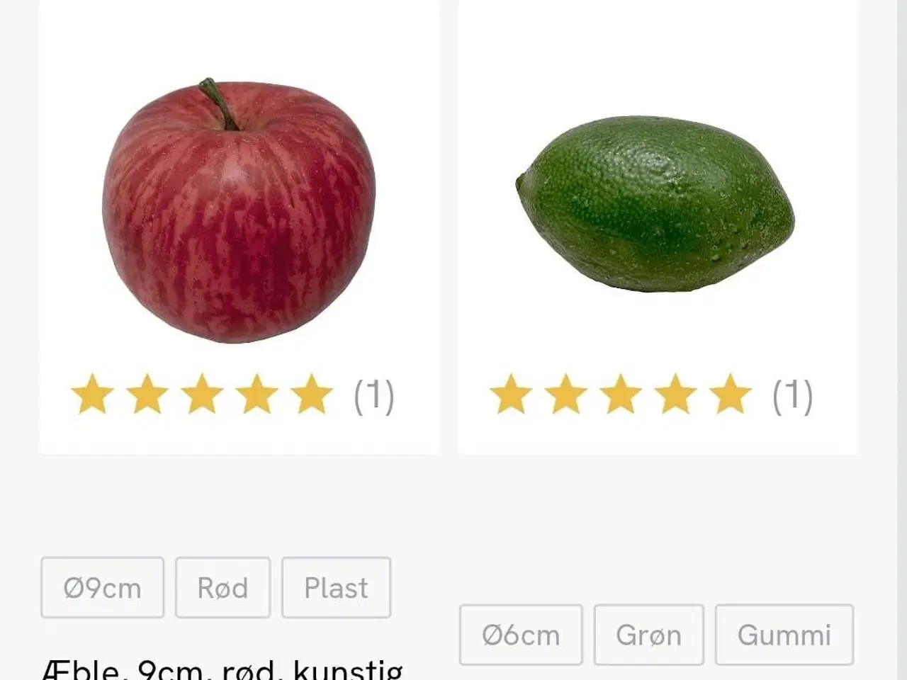 Billede 2 - Kunstige Frugter dekoration