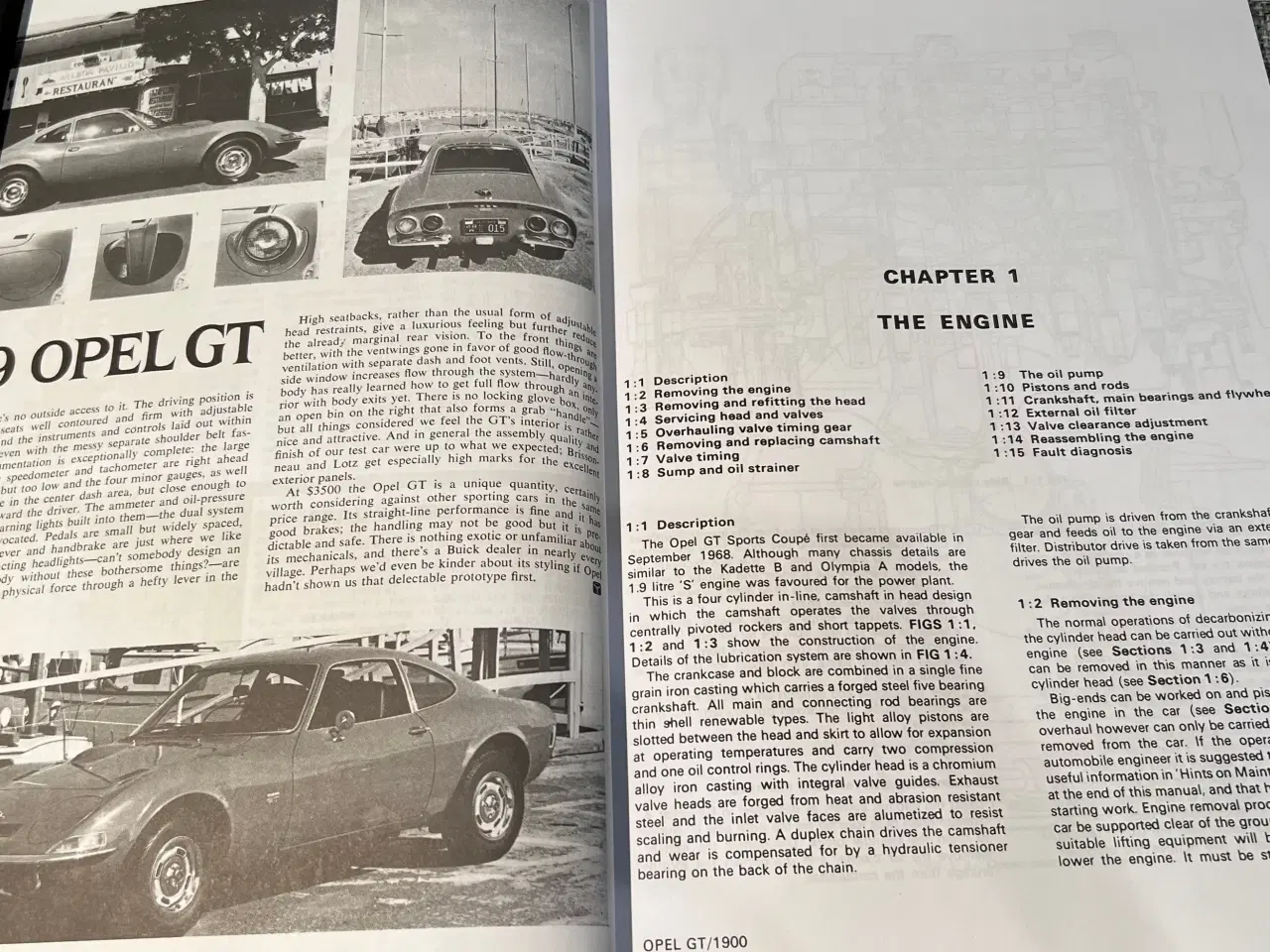 Billede 3 - Værkstedshåndbog Opel GT 1968-73