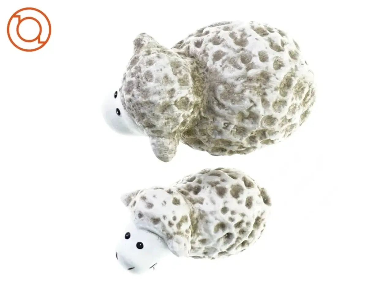 Billede 3 - Keramik får (str. 15 cm og 9 cm)