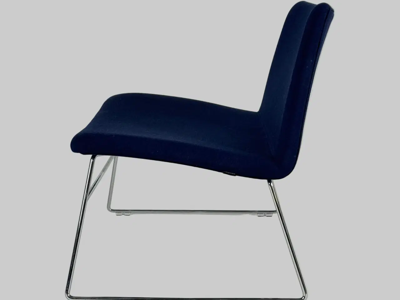 Billede 4 - Paustian Spinal Chair 80 Loungestol – Mørkeblå med Krom Stel