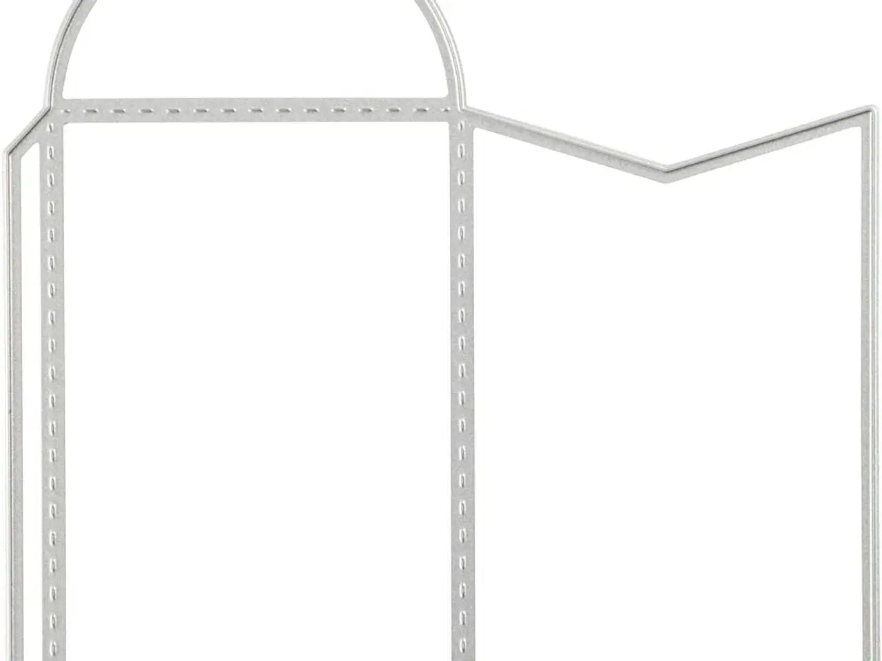 Billede 1 - Skære- og prægeskabelon til kuverter, 8,5x5,5 cm