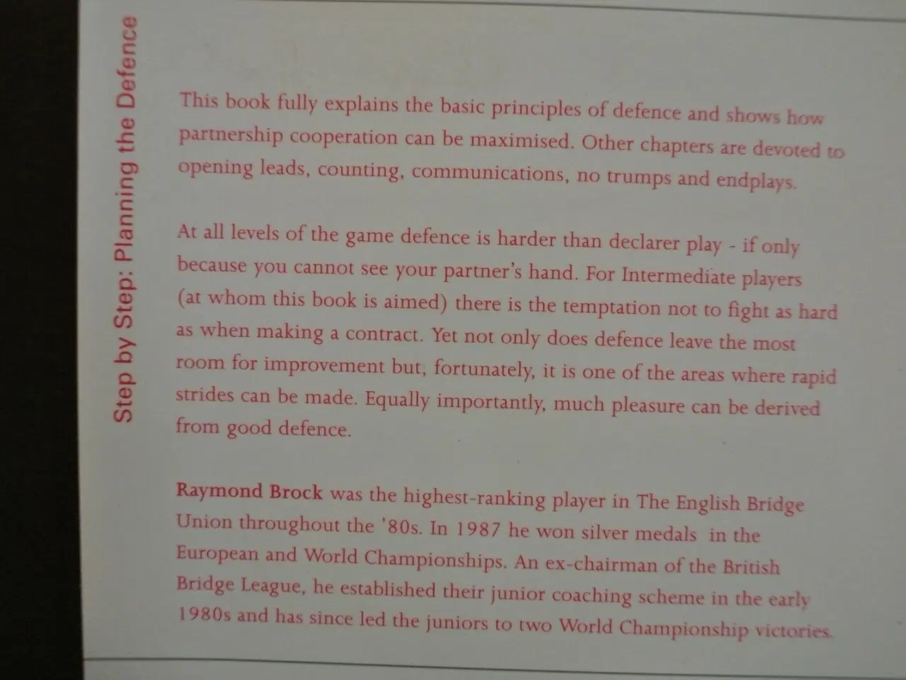 Billede 3 - step by step planning the defense - bridge, by ray