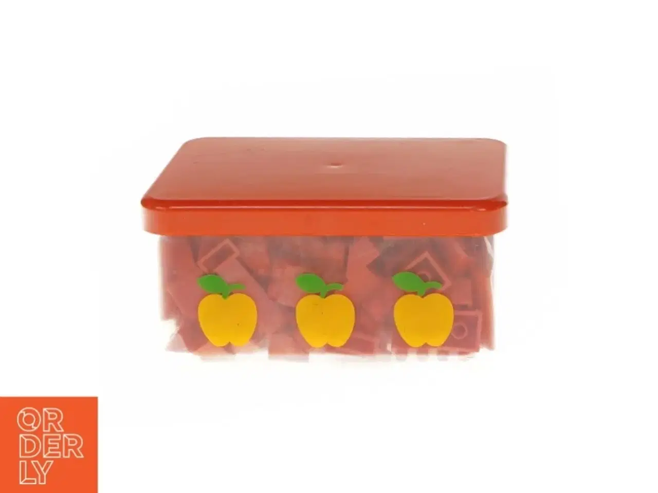 Billede 1 - Æske med røde Lego klodser