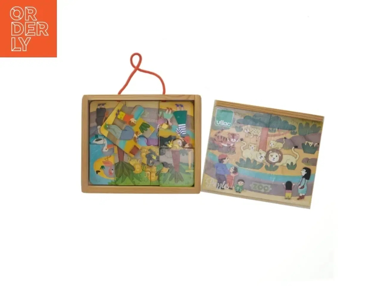 Billede 3 - Savanne dyrepuslespil fra Vilac (str. 18x15 cm)