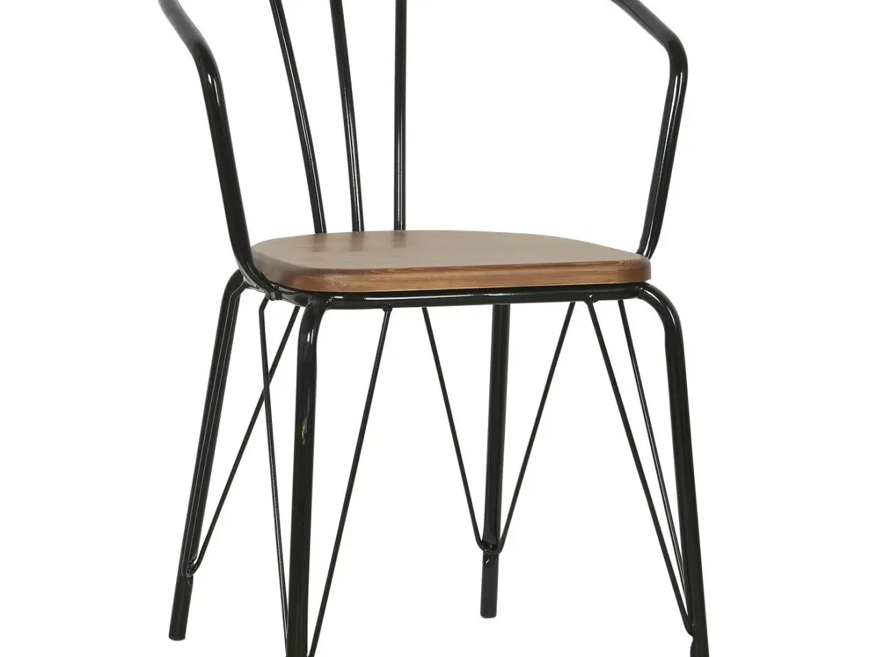 Billede 1 - Jern stole med træ sæde