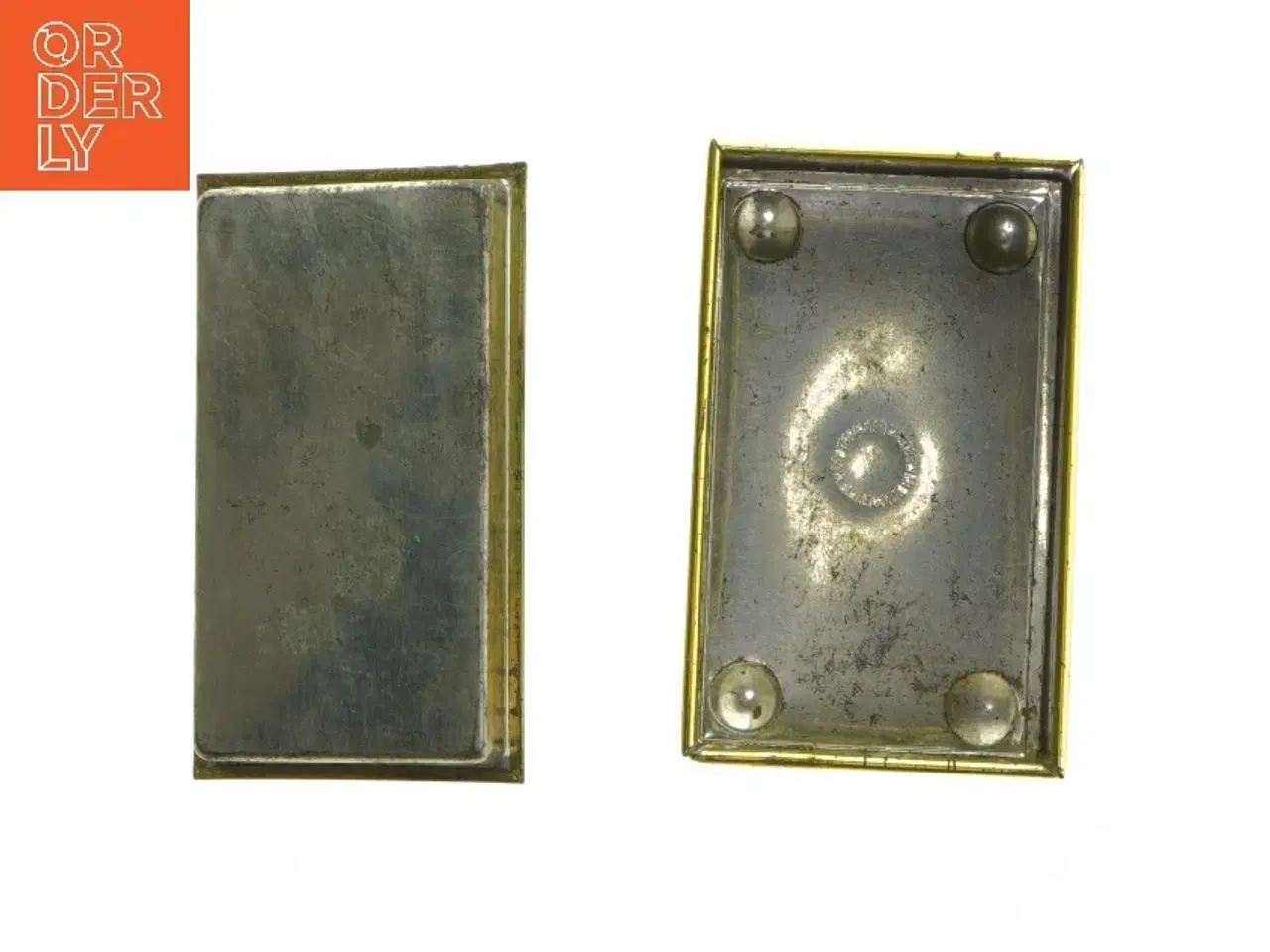Billede 6 - Vintage smykkeskrin i metal (str. 12x7x6 cm)