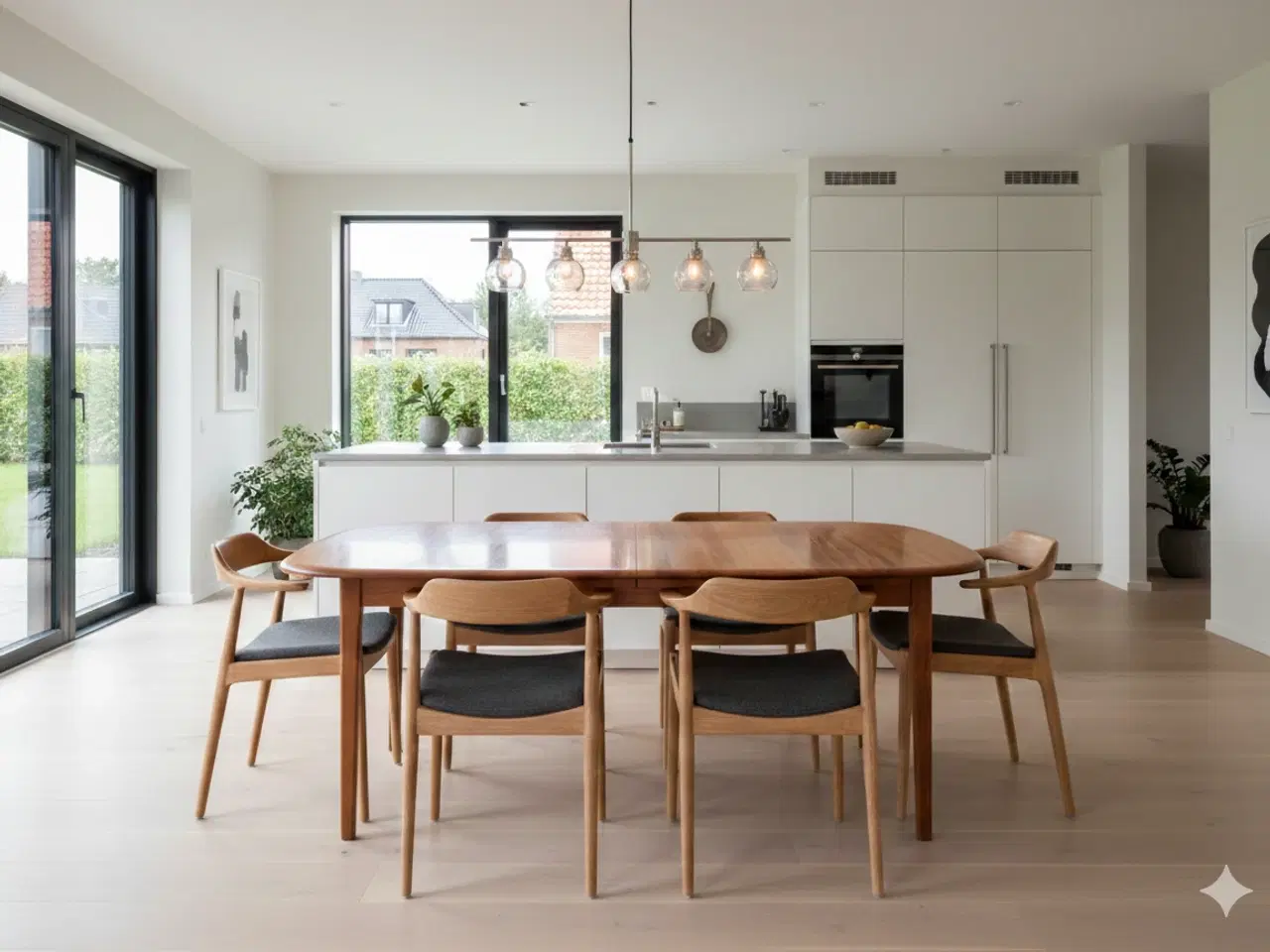 Billede 2 - 🔸 Retro ovalt spisebord i massivt træ m/2 plader