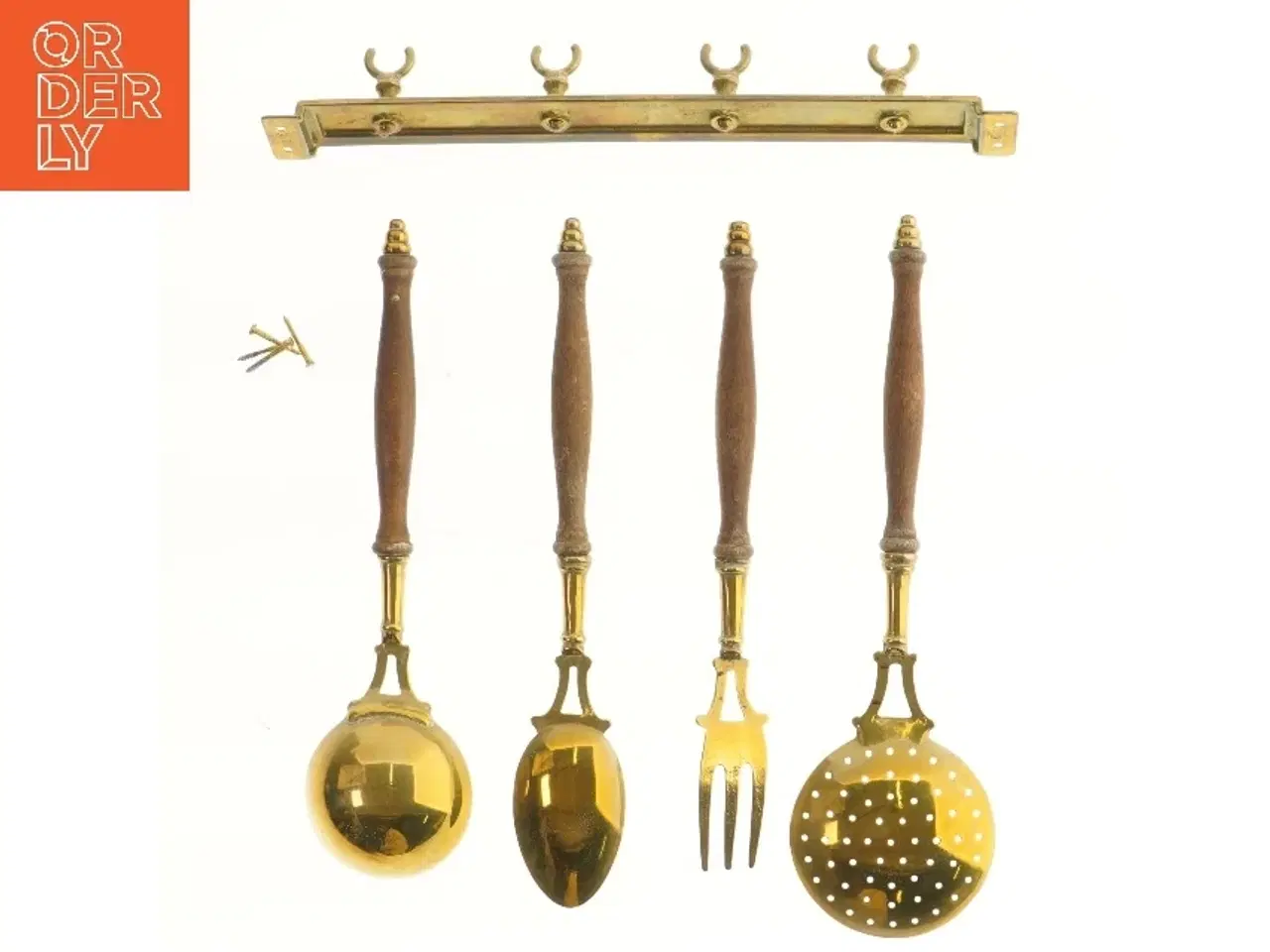 Billede 2 - Vintage grydeske sæt med ophæng (str. 36,5 cm)