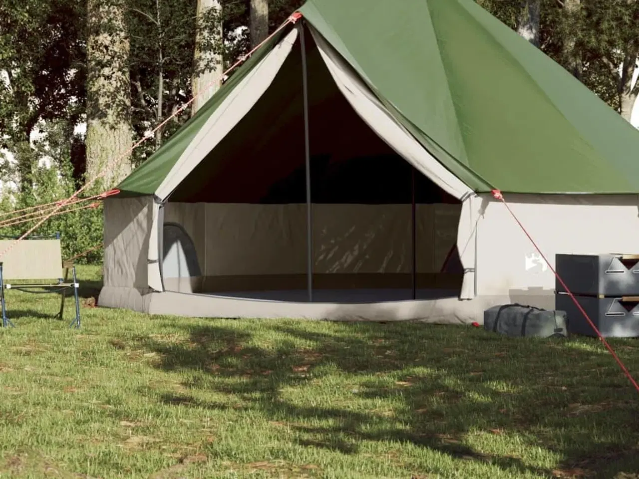 Billede 3 - 8-personers campingtelt vandafvisende grøn