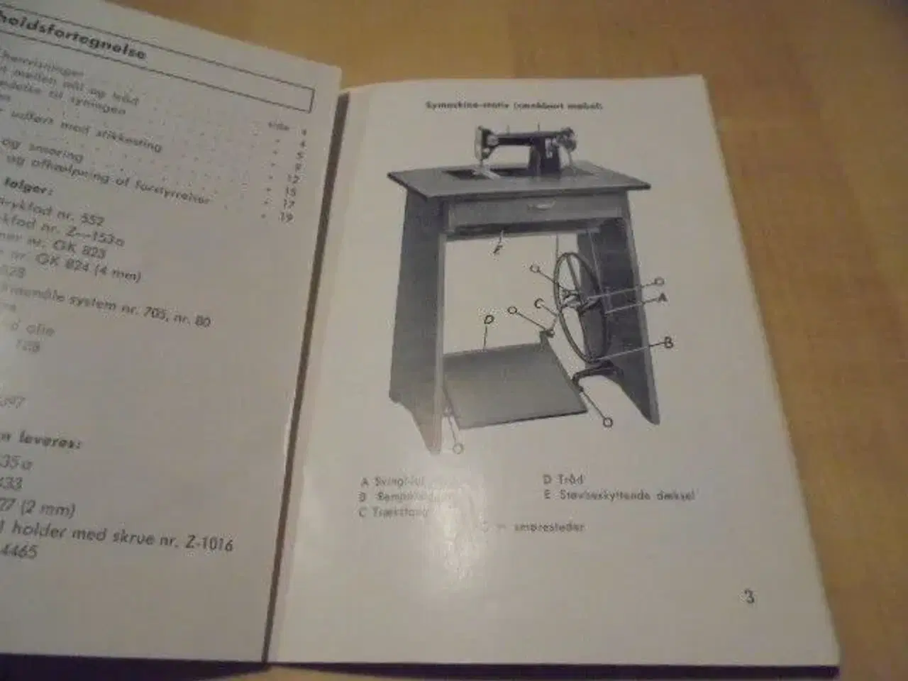 Billede 2 - Instruktionsbog til Pfaff 16 symaskine - pedaldrev