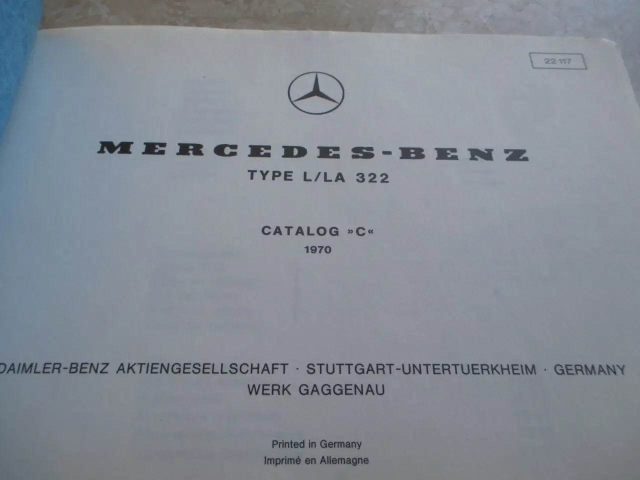 Billede 2 - Catalog Mercedes  L/LA 322