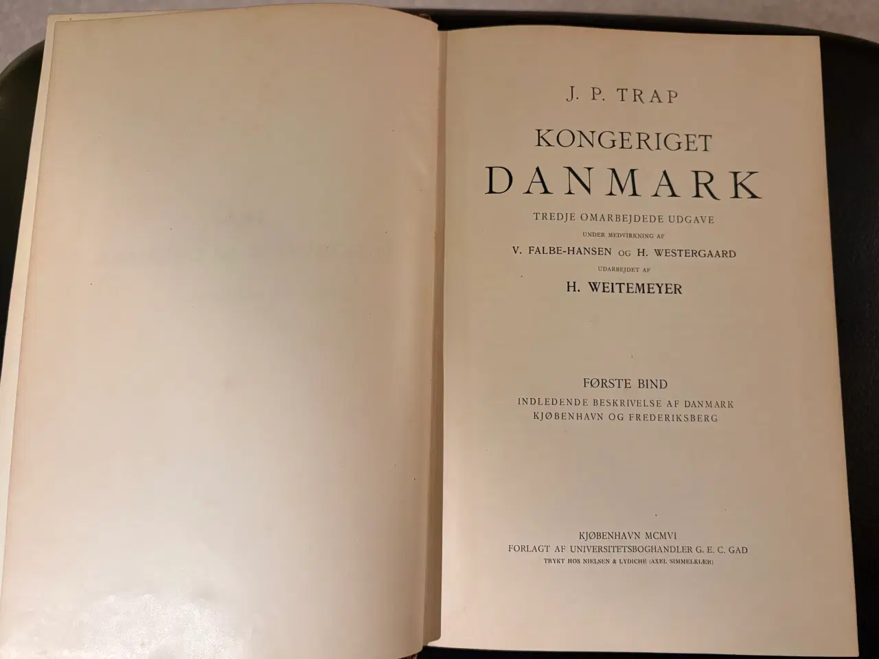 Billede 2 - Komplet sæt af J. P. Trap - Kongeriget Danmark