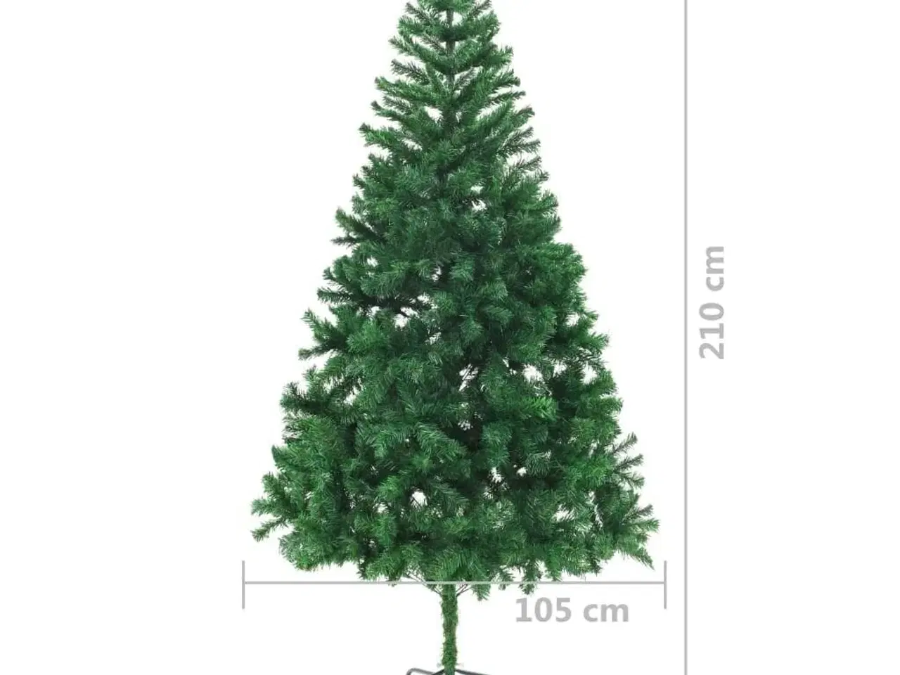 Billede 7 - Kunstigt juletræ med stålfod 210 cm 910 grene