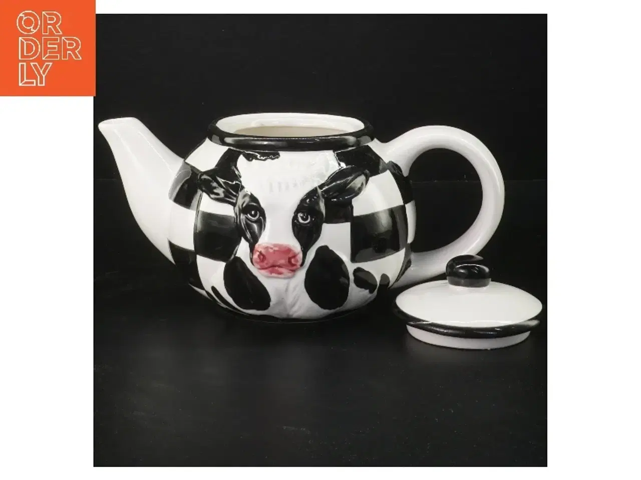 Billede 2 - Teapot med ko-design (str. 24 cm)
