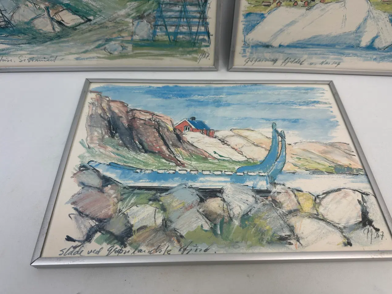 Billede 5 - 3 stk. grønlands tegninger (Poul Johansen) 