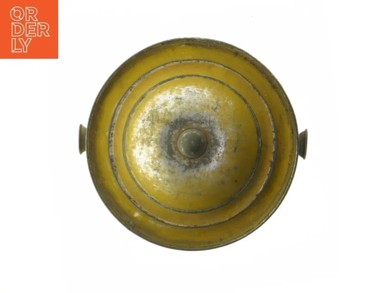 Billede 5 - Vintage metal opbevaringsdåse (str. Ø 13 cm længde 16 cm)