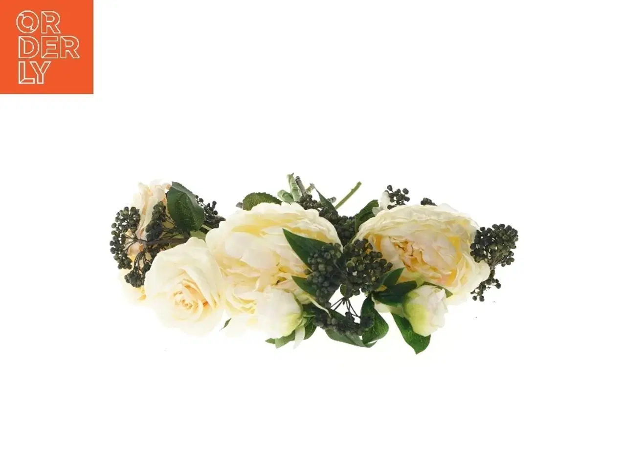 Billede 2 - Blomsterbuket med kunstige roser (str. 43 cm)