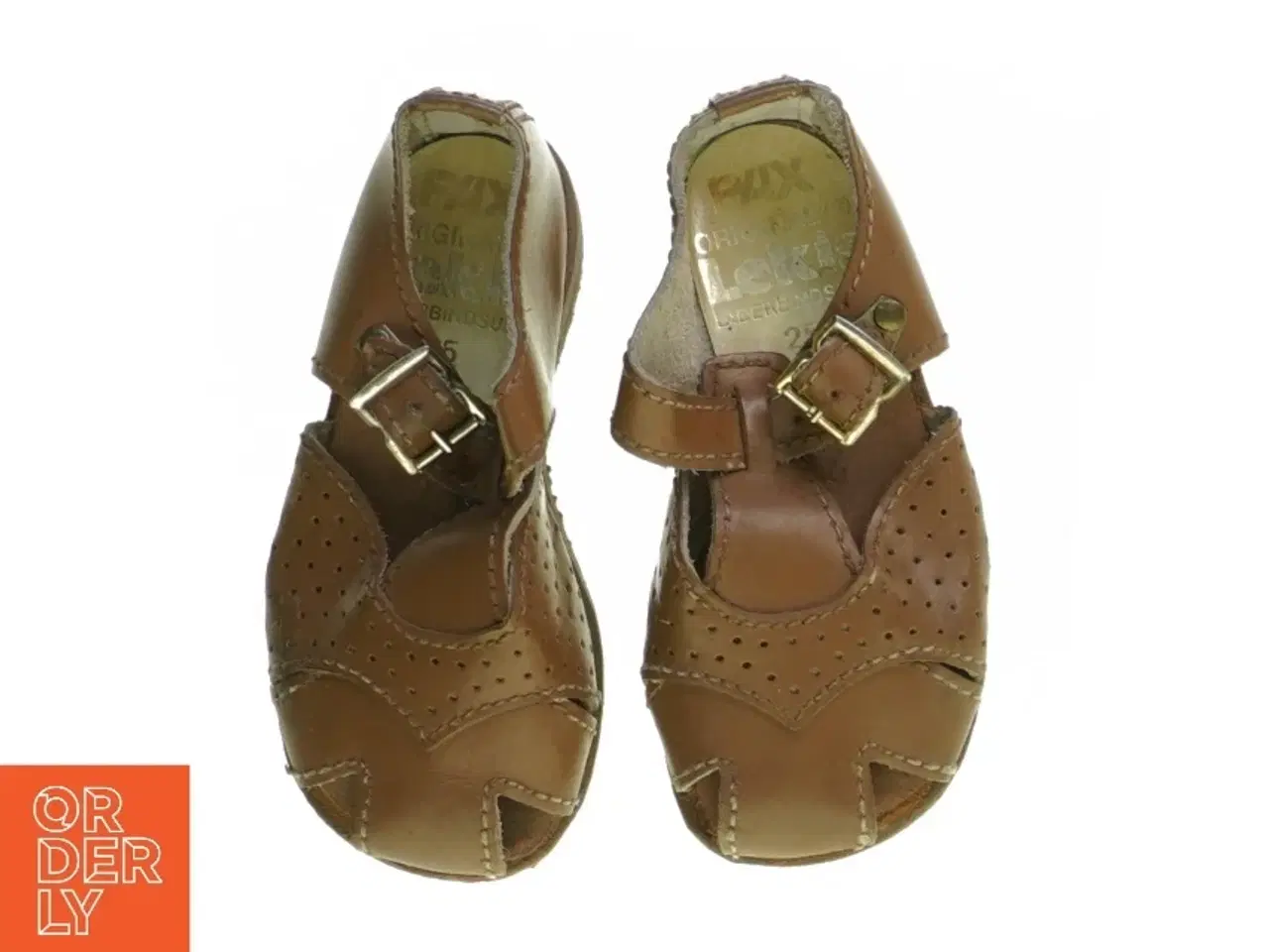 Billede 1 - Vintage Læder Sandaler med Rågummi Sål fra Pax (str. 25)