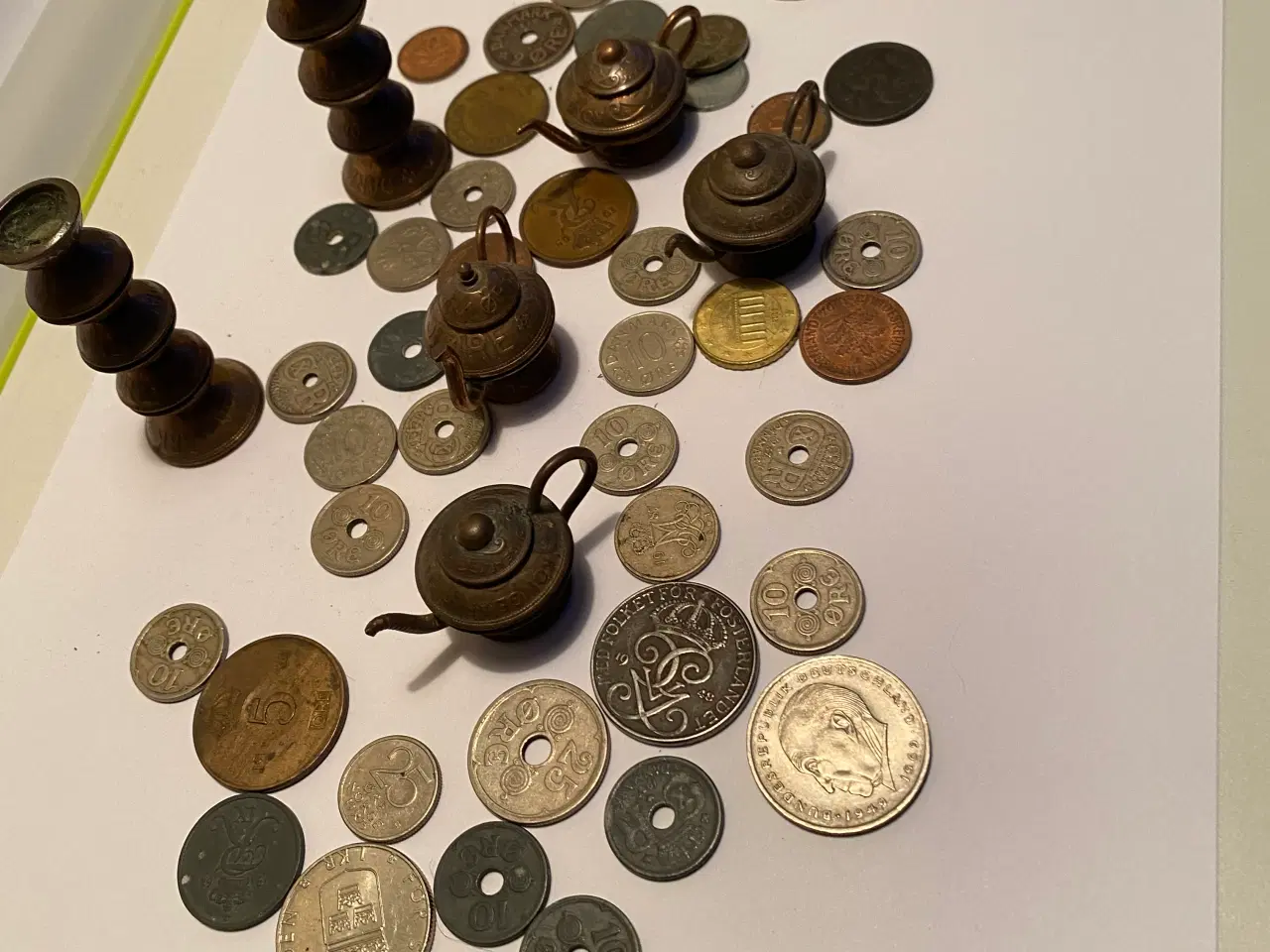 Billede 3 - gamle kobber mønter m mere