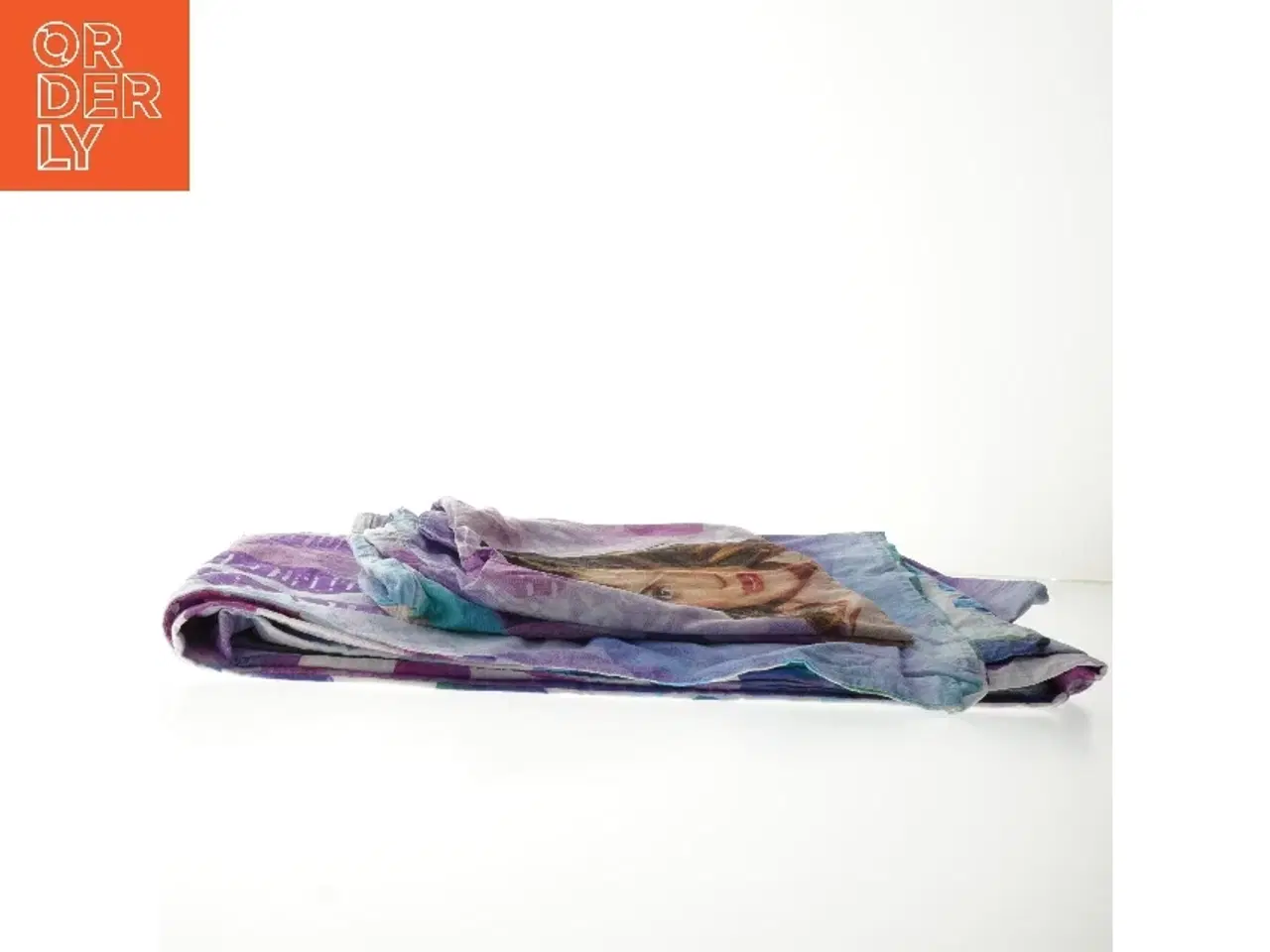 Billede 3 - Violetta sengetøj med farvet tryk (str. 64x55&130x190 cm)