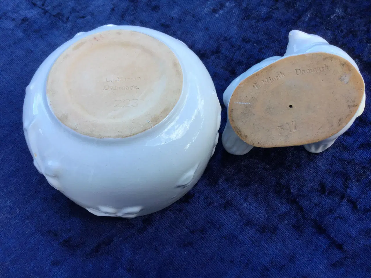 Billede 2 - L.Hjort Keramik figur og skål