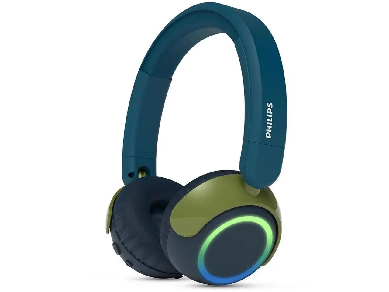 Billede 1 - Trådløse hovedtelefoner Philips TAK4200CT/00 - børnemodel, blå/grøn