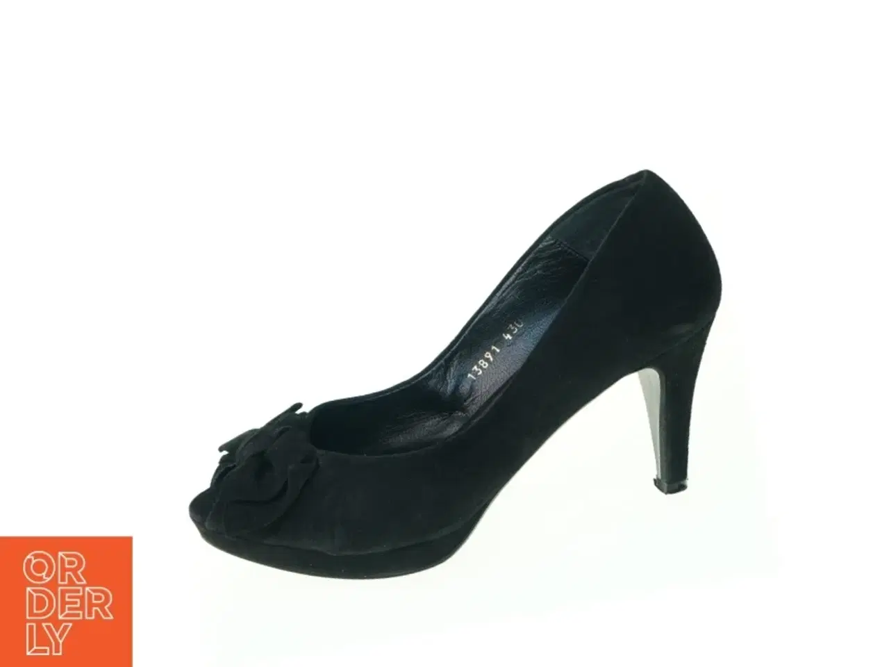 Billede 1 - Højhælede Peeptoe Pumps sko i Ruskind fra Billi Bi (str. 38)