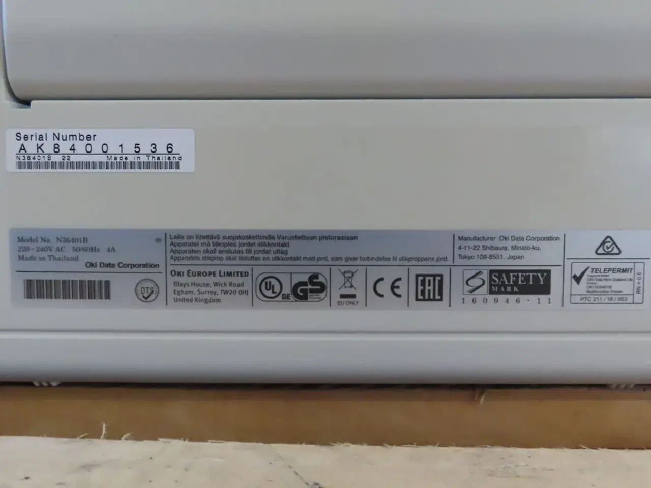 Billede 4 - Printer OKI N36401B