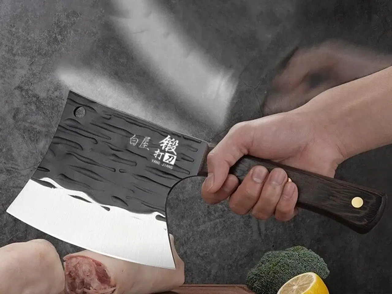Billede 2 - Japansk kødkniv – bensplitter i 4Cr13 rustfrit stål